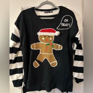 “Oh snap” ugly Christmas sweater